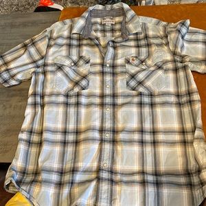 sold::Carthartt Pearl Snap Button Up XL